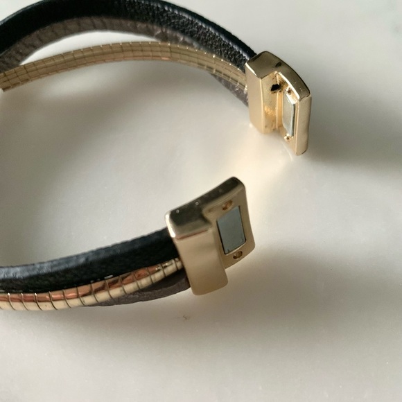 3/$20ππ Foxy Originals Feather Rope Cord Bracelet in Gold/Black/Grey - Picture 7 of 7